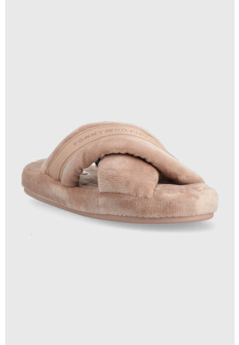 Tommy Hilfiger Пантофи Comfy Home Slippers With Straps в бежово - Pepit.bg