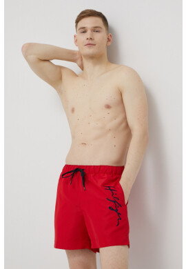 Tommy Hilfiger Плувни шорти в червено - Pepit.bg