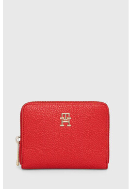 Tommy Hilfiger Портфейл дамски в червено - Pepit.bg
