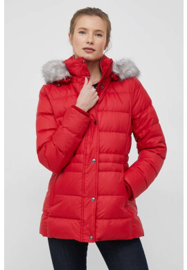 Tommy Hilfiger Пухено яке в червено със зимна изолация - Pepit.bg