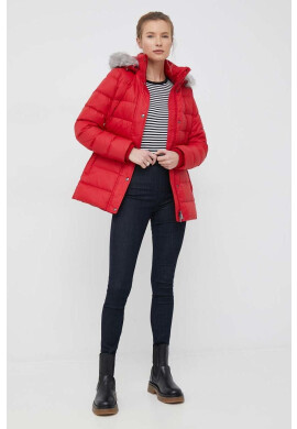 Tommy Hilfiger Пухено яке в червено със зимна изолация - Pepit.bg
