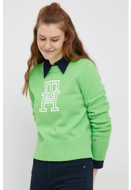 Tommy Hilfiger Пуловер дамски в зелено - Pepit.bg
