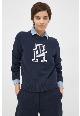 Tommy Hilfiger Пуловер дамски в тъмносиньо - Pepit.bg