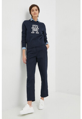 Tommy Hilfiger Пуловер дамски в тъмносиньо - Pepit.bg