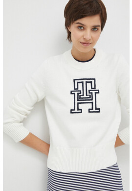 Tommy Hilfiger Пуловер дамски в бяло - Pepit.bg
