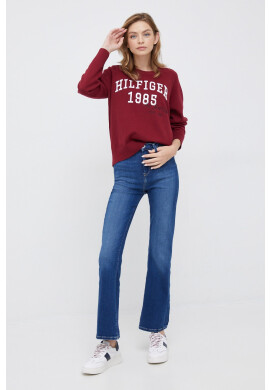 Tommy Hilfiger Пуловер с вълна дамски в черно - Pepit.bg