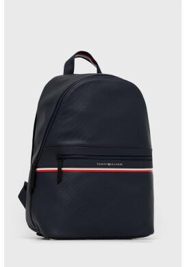 Tommy Hilfiger Раница в тъмносиньо голям размер с изчистен дизайн - Pepit.bg