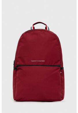 Tommy Hilfiger Раница в бордо голям размер с изчистен дизайн - Pepit.bg