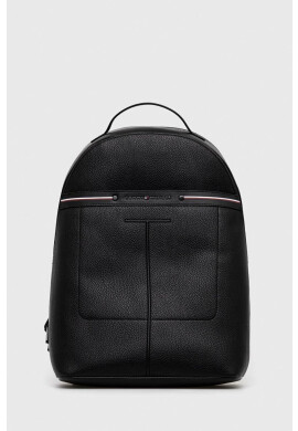 Tommy Hilfiger Раница в черно голям размер с изчистен дизайн - Pepit.bg