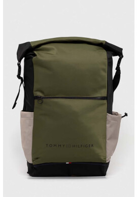 Tommy Hilfiger Раница в зелено голям размер с десен - Pepit.bg