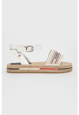 Tommy Hilfiger Сандали в бяло със скосена платформа - Pepit.bg