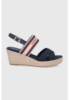 Tommy Hilfiger Сандали дамско в бежово със скосена платформа - Pepit.bg