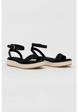 Tommy Hilfiger Сандали ROPE FLATFORM в черно с платформа FW0FW07019 - Pepit.bg