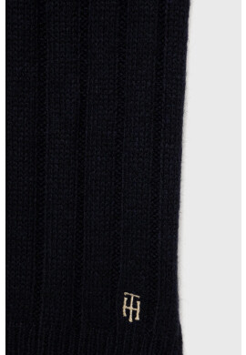 Tommy Hilfiger Шал дамски в тъмносиньо с изчистен дизайн - Pepit.bg