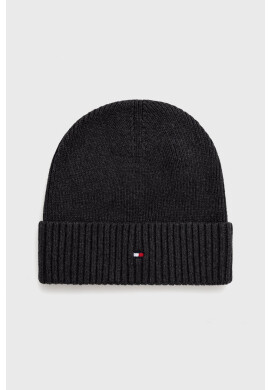 Tommy Hilfiger Шапка в сиво с фина плетка - Pepit.bg
