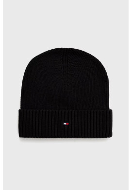 Tommy Hilfiger Шапка в тъмносиньо с фина плетка - Pepit.bg