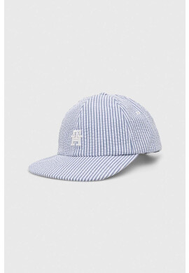 Tommy Hilfiger Шапка с козирка в бяло с десен - Pepit.bg