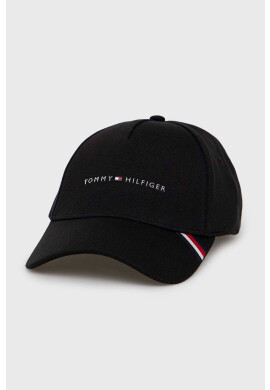 Tommy Hilfiger Шапка с козирка в черно с апликация - Pepit.bg