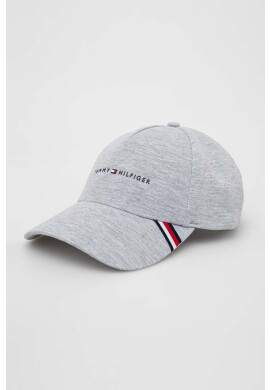 Tommy Hilfiger Шапка с козирка в сиво с апликация - Pepit.bg
