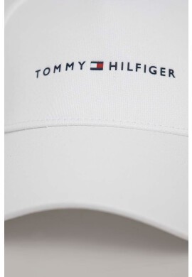 Tommy Hilfiger Шапка с козирка в бяло с апликация - Pepit.bg