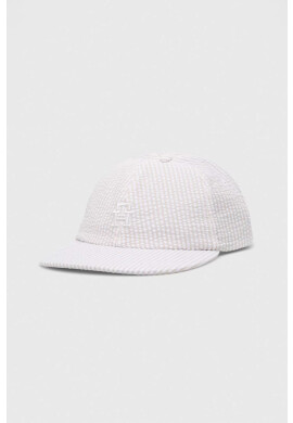 Tommy Hilfiger Шапка с козирка в бяло с десен - Pepit.bg