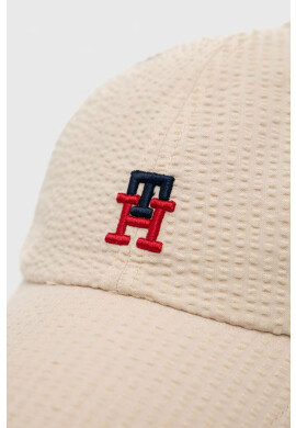 Tommy Hilfiger Шапка с козирка в бежово с апликация - Pepit.bg