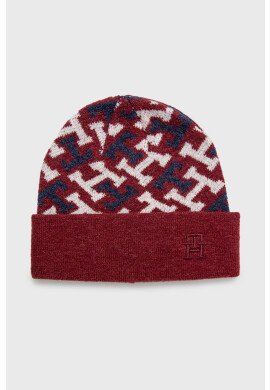 Tommy Hilfiger Шапка с вълна в бордо - Pepit.bg