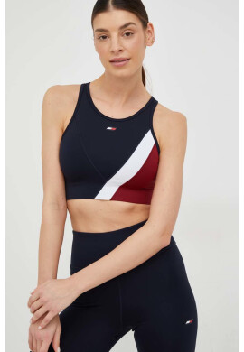 Tommy Hilfiger Спортен сутиен в синьо с изчистен дизайн - Pepit.bg
