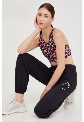 Tommy Hilfiger Спортен сутиен в бордо с десен - Pepit.bg