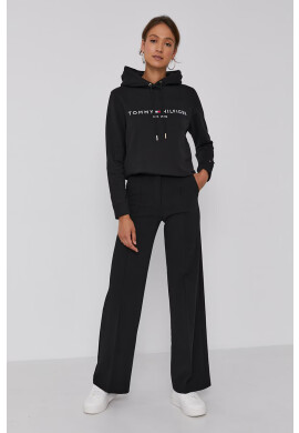 Tommy Hilfiger Суичър дамски в черно с апликация - Pepit.bg