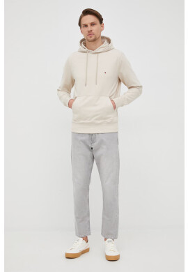 Tommy Hilfiger Суичър 1985 мъжки в бежово с изчистен дизайн - Pepit.bg