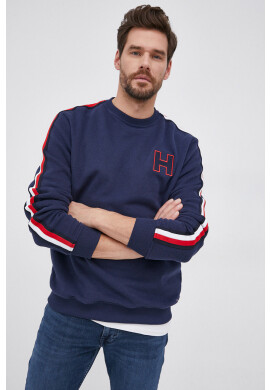 Tommy Hilfiger Суичър дамски в сиво с изчистен дизайн - Pepit.bg