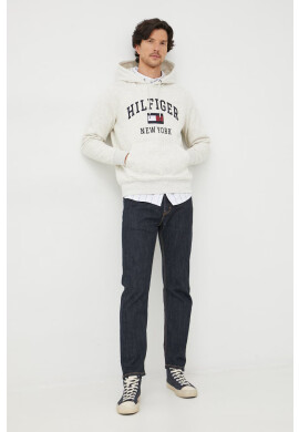 Tommy Hilfiger Суичър в сиво с изчистен дизайн - Pepit.bg