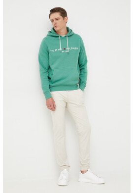 Tommy Hilfiger Суичър в зелено с апликация - Pepit.bg