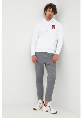 Tommy Hilfiger Суичър в бяло с апликация - Pepit.bg
