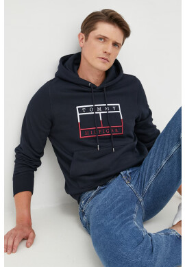 Tommy Hilfiger Суичър в черно с изчистен дизайн - Pepit.bg