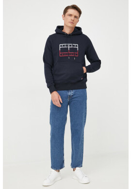 Tommy Hilfiger Суичър в черно с изчистен дизайн - Pepit.bg