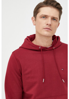 Tommy Hilfiger Суичър в бордо с изчистен дизайн - Pepit.bg
