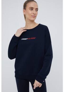 Tommy Hilfiger Суичър в тъмносиньо с принт - Pepit.bg