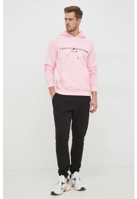 Tommy Hilfiger Суичър в жълто с качулка с апликация - Pepit.bg
