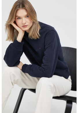 Tommy Hilfiger Суичър в тъмносиньо с изчистен дизайн - Pepit.bg