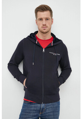 Tommy Hilfiger Суичър в тъмносиньо с качулка с апликация - Pepit.bg