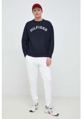 Tommy Hilfiger Суичър в тъмносиньо с апликация - Pepit.bg