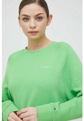 Tommy Hilfiger Суичър в зелено с принт - Pepit.bg