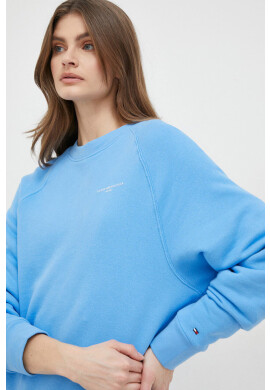 Tommy Hilfiger Суичър в синьо с принт - Pepit.bg