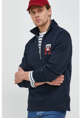 Tommy Hilfiger Суичър в сиво с качулка с принт - Pepit.bg