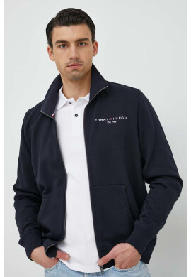 Tommy Hilfiger Суичър в тъмносиньо с апликация - Pepit.bg
