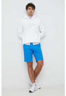Tommy Hilfiger Суичър в бяло с качулка с принт - Pepit.bg