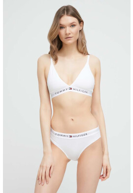 Tommy Hilfiger Сутиен в бяло с изчистен дизайн - Pepit.bg