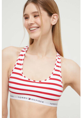 Tommy Hilfiger Сутиен в червено с десен - Pepit.bg